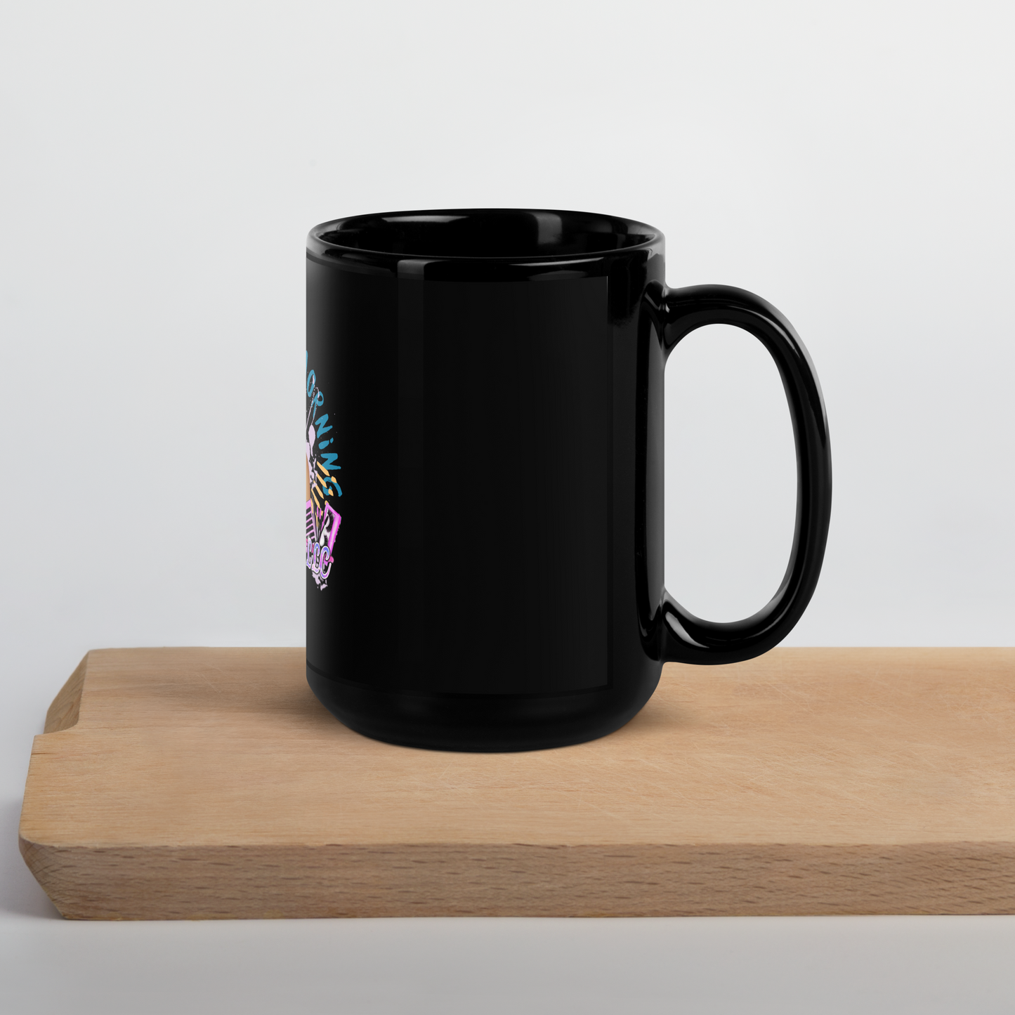 Yummy Glossy Black Mug