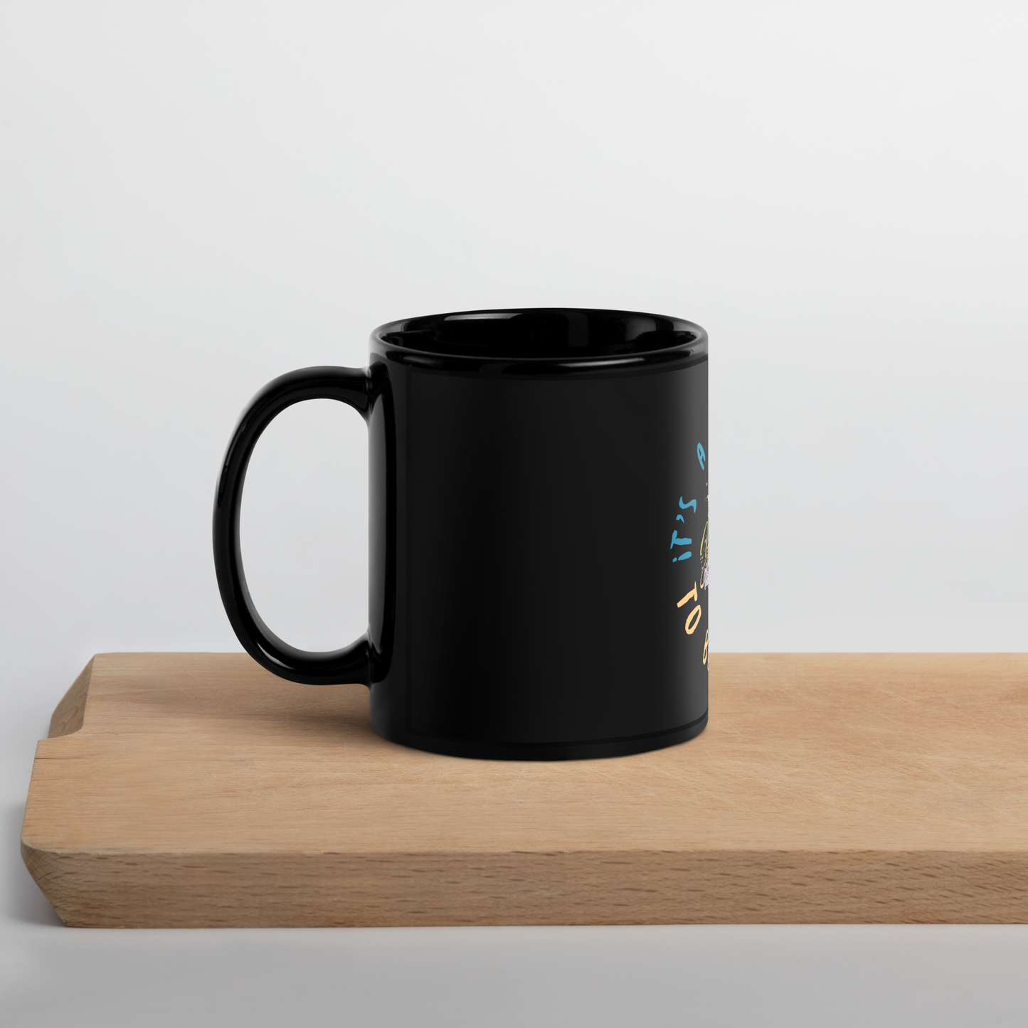 Yummy Glossy Black Mug