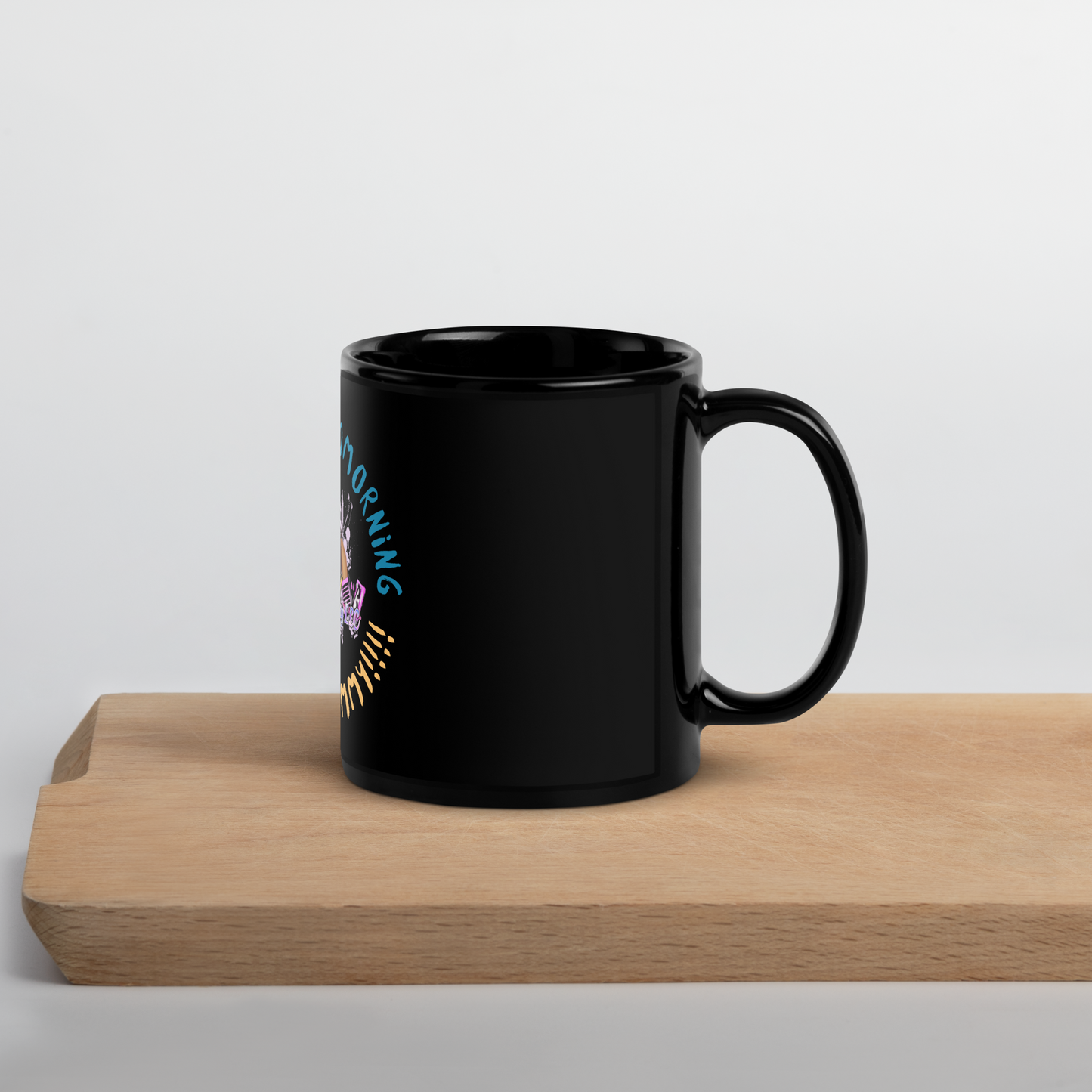 Yummy Glossy Black Mug